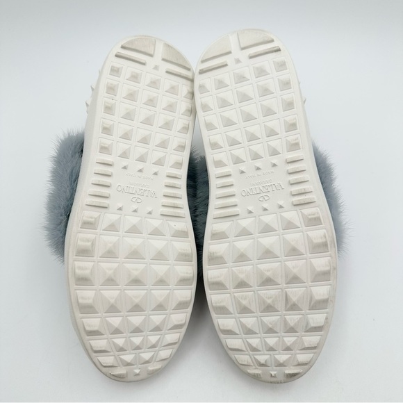 VALENTINO GARAVANI Rockstud Mink Fur Sneaker - Picture 10 of 11